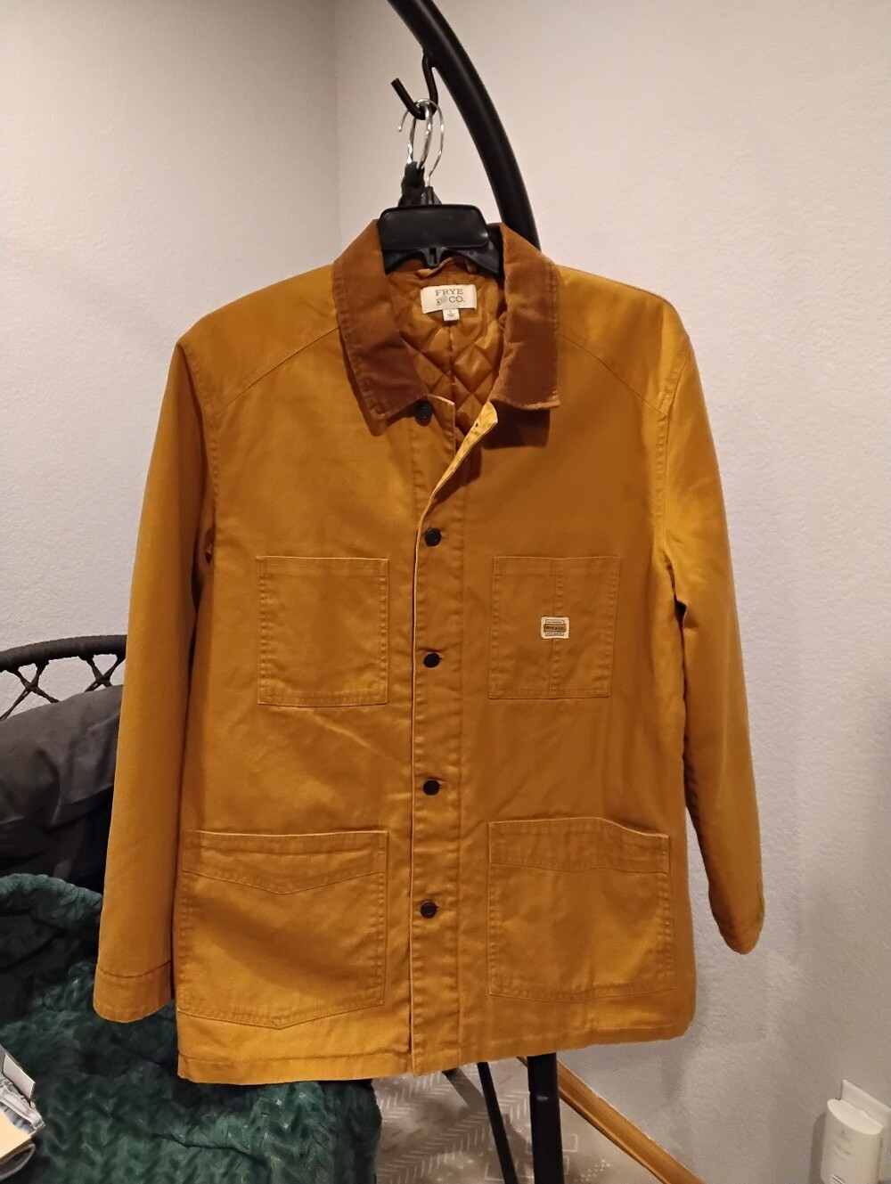 NWT Frye and Co. Tan* w/Brown Collar Jacket Large